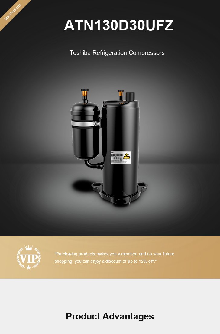 Toshiba Compressor ATN130D30UFZ, technical parameters pdf, structure diagram